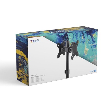 Soporte mesa tooq db1132tn - b vesa 2 brazos hasta 32 pulgadas 100x100mm max 8kg - brazo