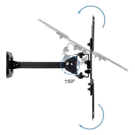 Soporte pared tv tooq vesa hasta 43 pulgadas 200x200mm max 20kg
