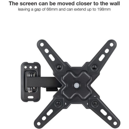 Soporte pared tv tooq vesa hasta 43 pulgadas 200x200mm max 20kg