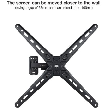 Soporte pared tv tooq vesa hasta 55 pulgadas 400x400mm max 25kg