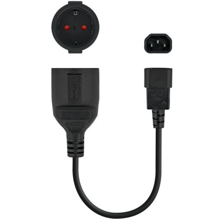 Nanocable Cable Adaptador C14-M a CEE7-H, 50cm