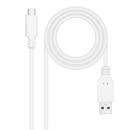 Nanocable Cable USB 2.0 3A USB-C-M/M 1.5M Blanco