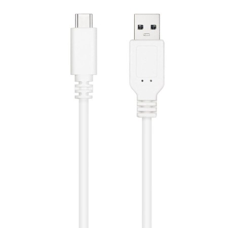 Cable USB 2.0 Nanocable 10.01.2102-W/ USB Tipo-C Macho - USB Macho/ 480Mbps/ 2m/ Blanco