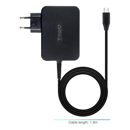 Cargador de portatil tooq tqlc - usbcgan100pd 100w usb - c negro