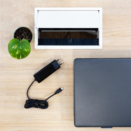 Cargador de pared tooq tqlc - usbcgan90pd - c 90w usb - c negro portatil