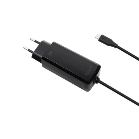 Cargador de pared tooq tqlc - usbcgan90pd - c 90w usb - c negro portatil