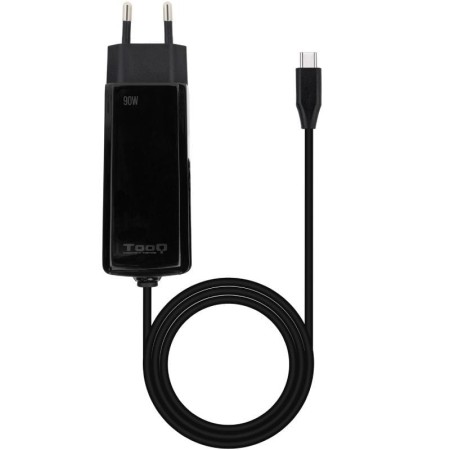 Cargador de pared tooq tqlc - usbcgan90pd - c 90w usb - c negro portatil