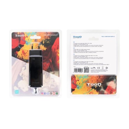 Cargador de portatil tooq tqlc - usbcgan100pd - c 100w usb - c negro
