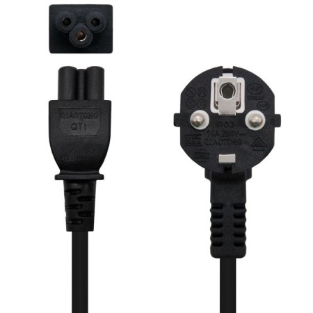 Nanocable Cable Alim. trébol, CEE7 -M-C5-H, 2 m
