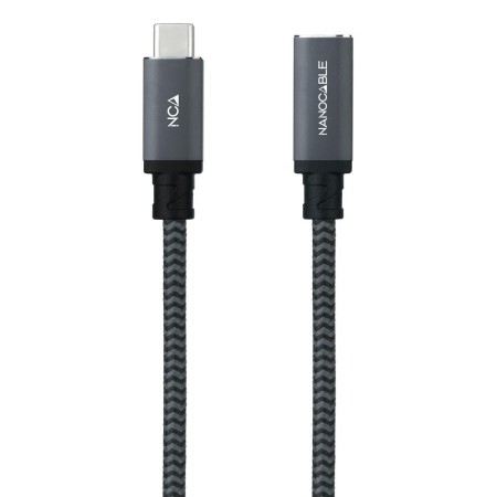 Cable prolongador nanocable usb 3.2 gen2x2 20gb 100w c - m - h 1.5m alargador usb - c algodon