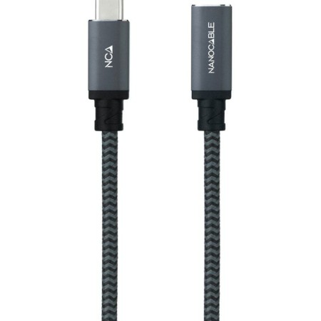 Cable prolongador nanocable usb 3.2 gen2x2 20gb 100w c - m - h 1.5m alargador usb - c algodon