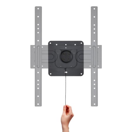 Soporte de pared tooq rotación 360° para pantallas 37 pulgadas - 80 pulgadas negro