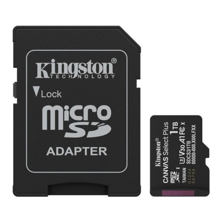 Tarjeta memoria micro secure digital sdxc 1tb kingston canvas select plus clase 10 uhs - 1  adaptador sd