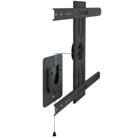 Soporte de pared tooq rotación 360° para pantallas 37 pulgadas - 80 pulgadas negro