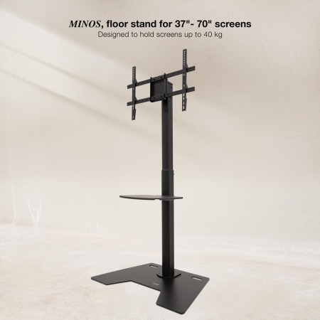 Soporte de suelo tooq para pantalla tv 37 pulgadas - 70 pulgadas fs2284m - b