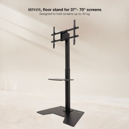 Soporte de suelo tooq para pantalla tv 37 pulgadas - 70 pulgadas fs2284m - b