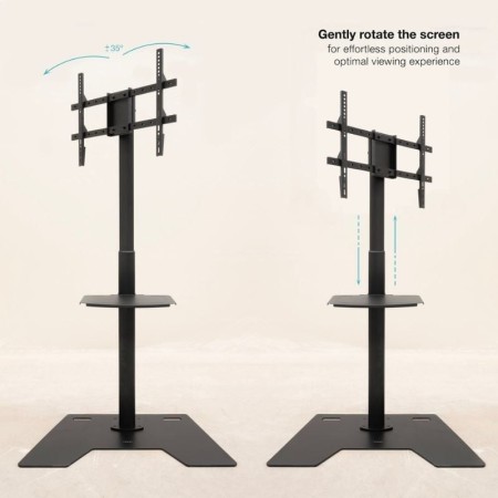 Soporte de suelo tooq para pantalla tv 37 pulgadas - 70 pulgadas fs2284m - b