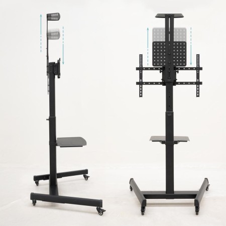 Soporte suelo ruedas tooq rotacion 90° cometa 37 - 70 pulgadas