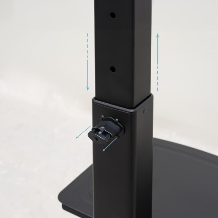 Soporte suelo ruedas tooq rotacion 90° cometa 37 - 70 pulgadas