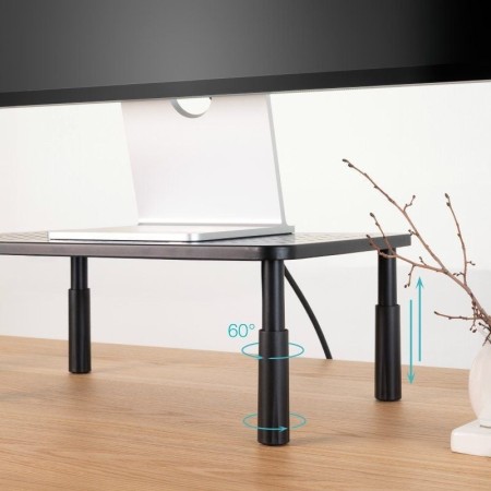 Elevador soporte de monitor tooq tqmr086 negro