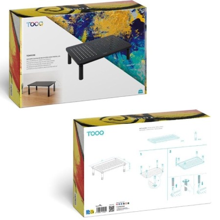 Elevador soporte de monitor tooq tqmr086 negro