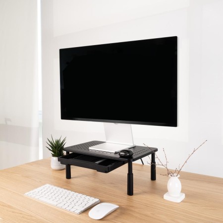 Elevador soporte de monitor tooq tqmr087 negro