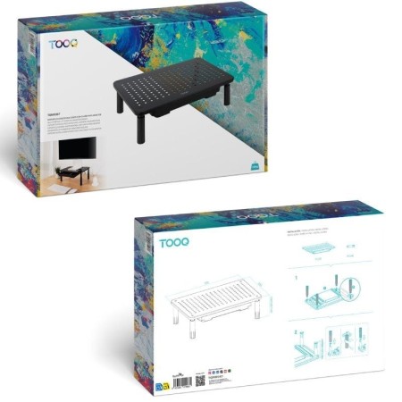 Elevador soporte de monitor tooq tqmr087 negro