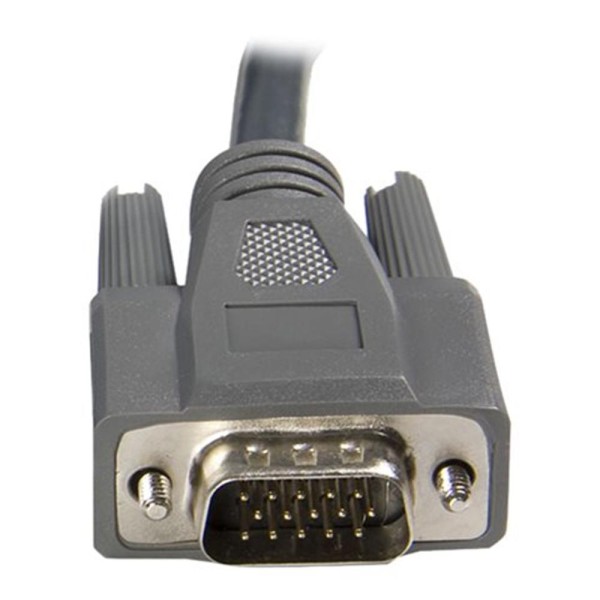 Cable 2x vga a usb startech 1.8m -  macho - macho -  negro