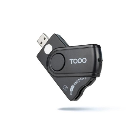 Lector tooq tarjetas inteligentes - dni electrónico - sim - sd - sf - usb - a - negro