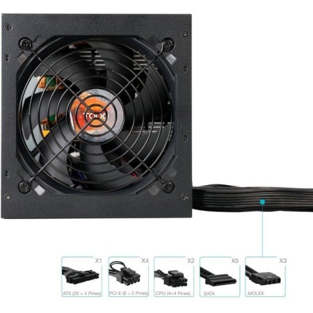 Fuente alimentacion tooq tqhelios - 850sp gaming atx 850w