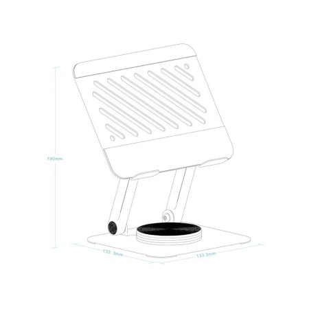 Tooq Soporte mesa 360º dispositivos hasta 13″ Gris