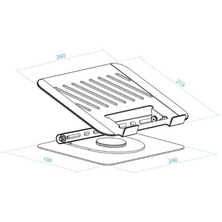 Soporte TooQ PH-DAFNE-S para Portátil/ Tablet hasta 17″