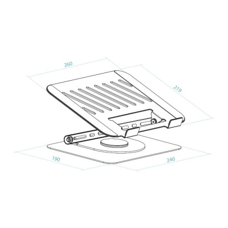 Soporte TooQ PH-DAFNE-S para Portátil/ Tablet hasta 17″