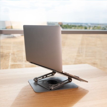 Soporte - base elevador tooq para portatil 17 pulgadas plata