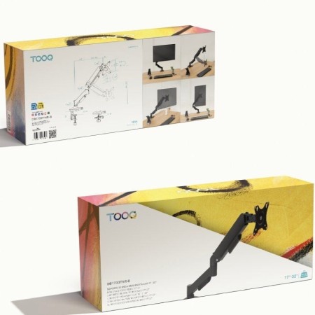 Soporte mesa tooq vesa hasta 32 pulgadas 100x100mm max 9kg