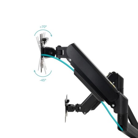 Soporte mesa tooq vesa hasta 34 pulgadas 100x100mm brazo doble max 10kg - brazo