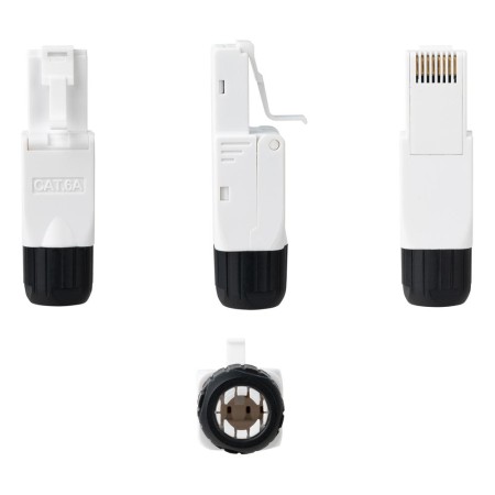 Conector rj45 nanocable utp cat.6a auto - crimpable (10 ud)