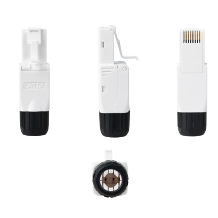 Conector rj45 nanocable utp cat.6a auto - crimpable (10 ud)