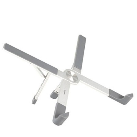 Soporte - base elevador tooq para portatil 17 pulgadas plata