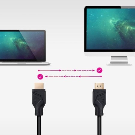 Cable HDMI 2.1 8K Nanocable 10.15.8302/ HDMI Macho - HDMI Macho/ 2m/ Negro