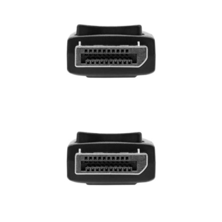 Cable DisplayPort 1.4 8K Nanocable 10.15.2802/ DisplayPort Macho - DisplayPort Macho/ 2m/ Certificado/ Negro