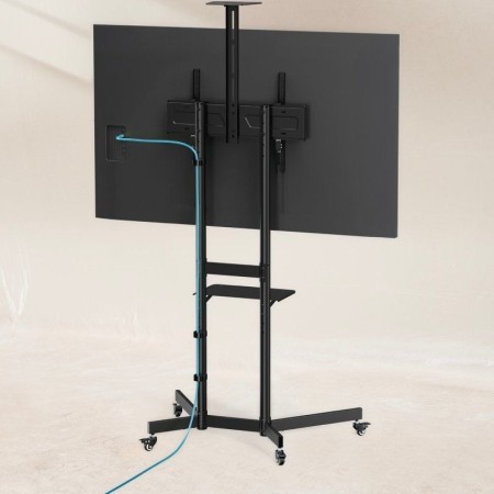 Soporte suelo con ruedas tooq vesa hasta 70 pulgadas 600x400mm max 70kg