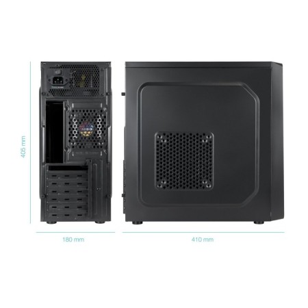 Caja ordenador tooq tqc - 5701 - sp prisma ultra atx negra + fuente 500w