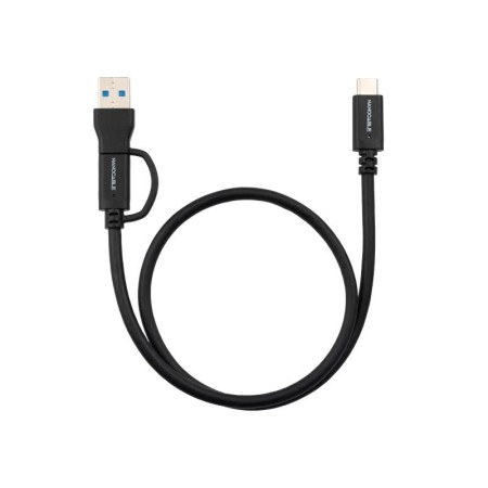 Cable USB 3.2 Tipo-C Nanocable 10.01.4801/ USB Tipo-C Macho/ USB Macho - USB Tipo-C Macho/ Hasta 60W/ 10Gbps/ 1m/ Negro