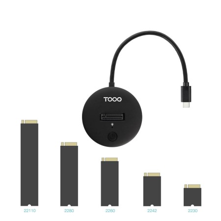 Docking station tooq usb tipo c para ssd m.2