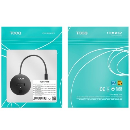 Docking station tooq usb tipo c para ssd m.2