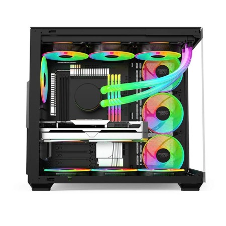 Caja ordenador gaming xc - 800 pro matx argb cristal templado negra