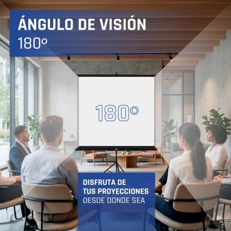 iggual Pantalla 112″ 200x200 cm 1:1 trípode+bolsa
