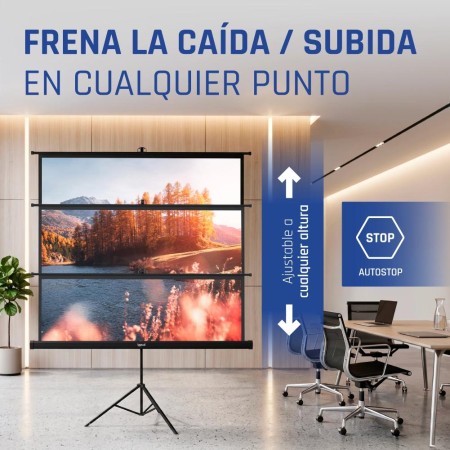 iggual Pantalla 112″ 200x200 cm 1:1 trípode+bolsa