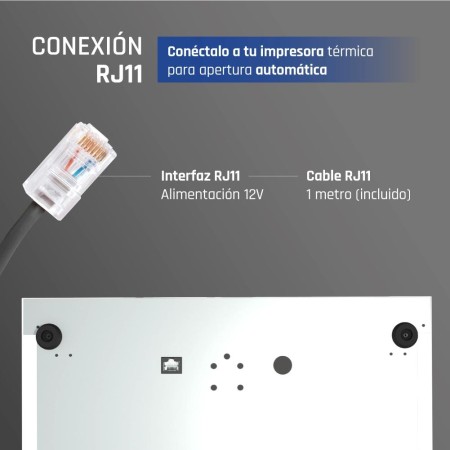 iggual Cajón Portamonedas IRON-50W 42cm 5+8 blanco